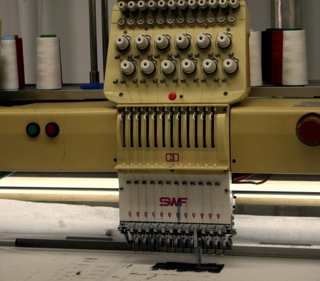 Multi-needle embroidery machines